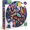 eeBoo Piece and Love Moths 500 Piece Round Adult Jigsaw Puzzle/ ages 14+